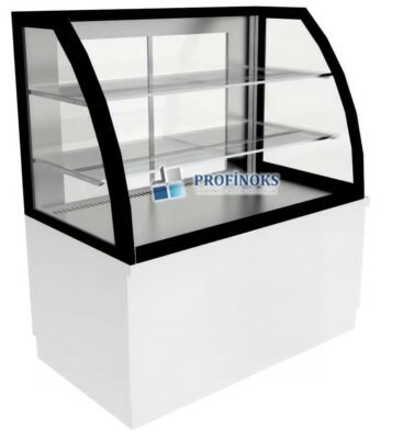 Bombe Camlı Dik Tip Pasta Teşhir Dolabı Nötr 2000x700x1300 mm