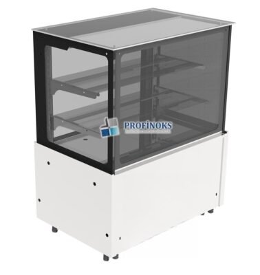 Düz Camlı Dik Tip Pasta Teşhir Dolabı Nötr 1800x700x1300 mm
