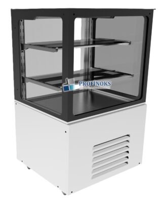 Düz Camlı Dik Tip Pasta Teşhir Dolabı Soğutmalı 800x700x1300 mm