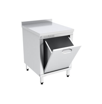 Dolaplı Çalışma Tezgahı Sırtlı Devrilir Ekmeklik Modülü 600x700x850 mm