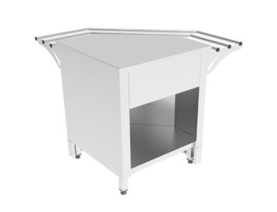 Dış Köşe Servis Ünitesi Tepsi Kaydırma Dahil 700x700x850 mm