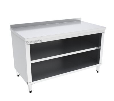 Dolaplı Çalışma Tezgahı Ara Raflı Önü Açık 1200x600x850 mm
