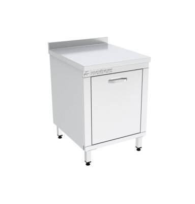 Dolaplı Çalışma Tezgahı Çarpma Kapılı Ara Raflı 600x600x850 mm