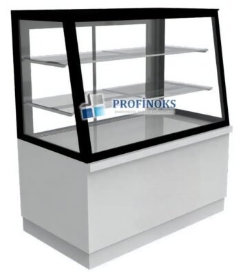 Eğik Camlı Dik Tip Pasta Teşhir Dolabı Nötr 1500x700x1300 mm