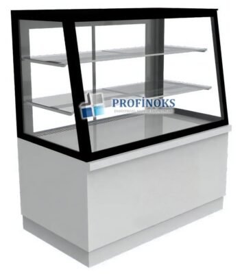 Eğik Camlı Dik Tip Pasta Teşhir Dolabı Nötr 1800x700x1300 mm