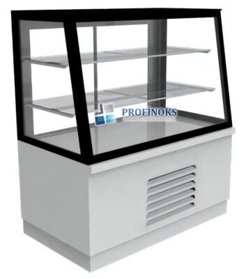 Eğik Camlı Dik Tip Pasta Teşhir Dolabı Soğutmalı 800x700x1300 mm