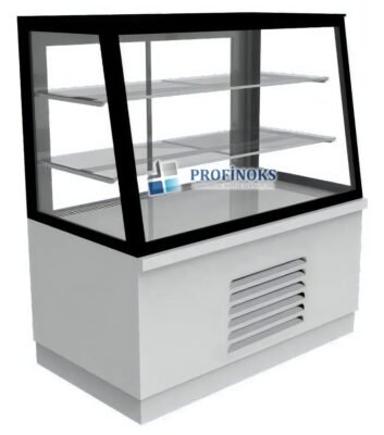 Eğik Camlı Dik Tip Pasta Teşhir Dolabı Soğutmalı 1000x700x1300 mm