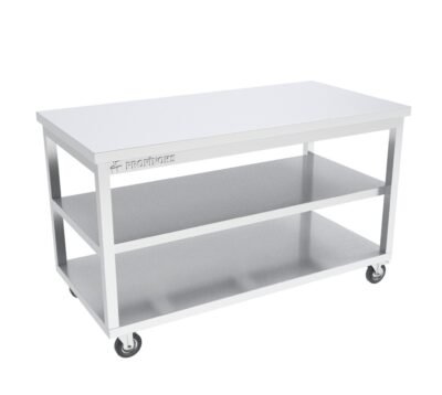 Hareketli Çalışma Tezgahı Ara Raflı 1400x600x850 mm