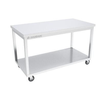 Hareketli Çalışma Tezgahı Taban Raflı 1100x600x850 mm