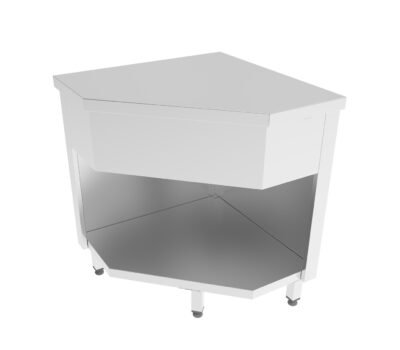 İç Köşe Servis Ünitesi Tepsi Kaydırma Dahil 700x700x850 mm