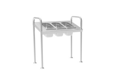 Küver Ünitesi Modülü 3 x Gn 1/4 Küvetli 660x325x550 mm