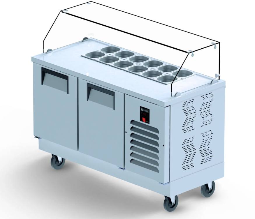 Iceinox Hazırlık Buzdolabı 4 Kapılı FTS 650 CR, 250x70x130 - Görsel 2