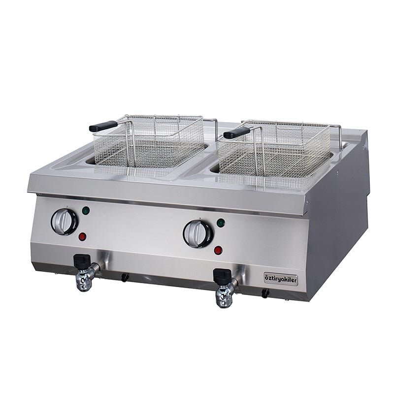Öztiryakiler Setüstü Fritöz, 12+12 L, Elektrikli, 7856.N1.80703.11