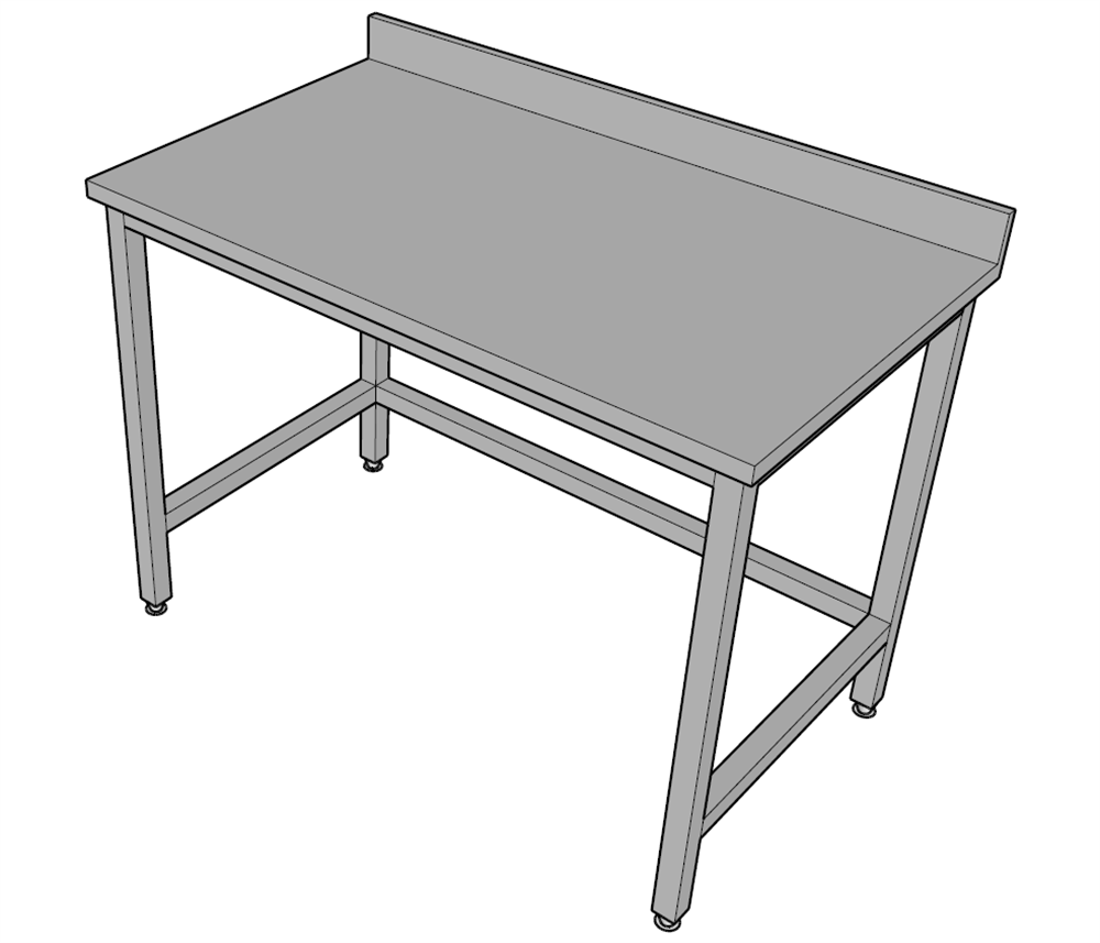 Halsan Çalışma Tezgahı Taban Rafsız 130x70x85