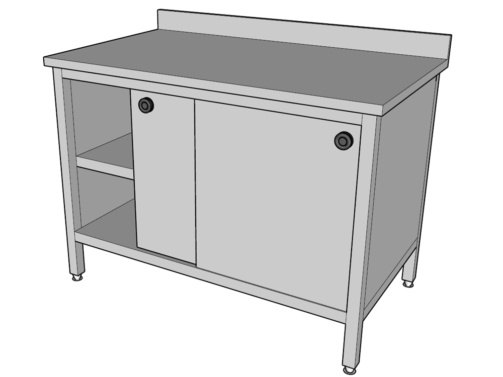 Halsan Dolaplı Çalışma Tezgahı 80x70x85