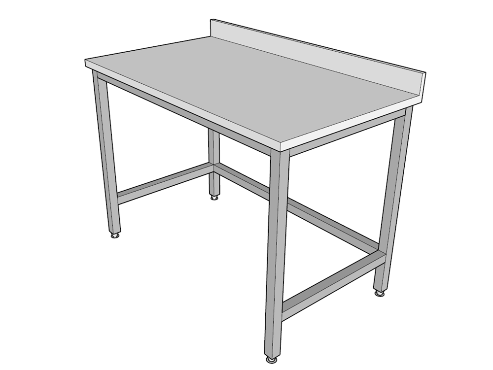 Halsan Mermer Tablalı Tezgah Taban Rafsız 70x60x85