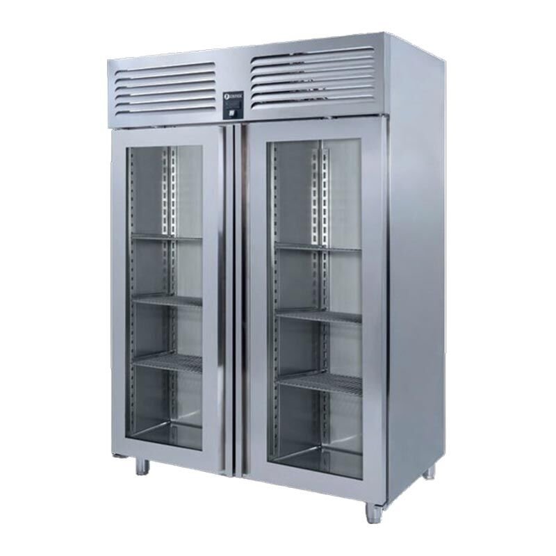 Iceinox Dik Tip Deepfreeze 2 Cam Kapılı, VTS 1340 N CR-VG, 140x87x210 - Görsel 2