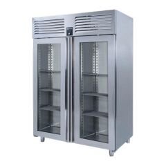 Iceinox Dik Tip Deepfreeze 2 Cam Kapılı, VT 1150 N VG, 140x77x210