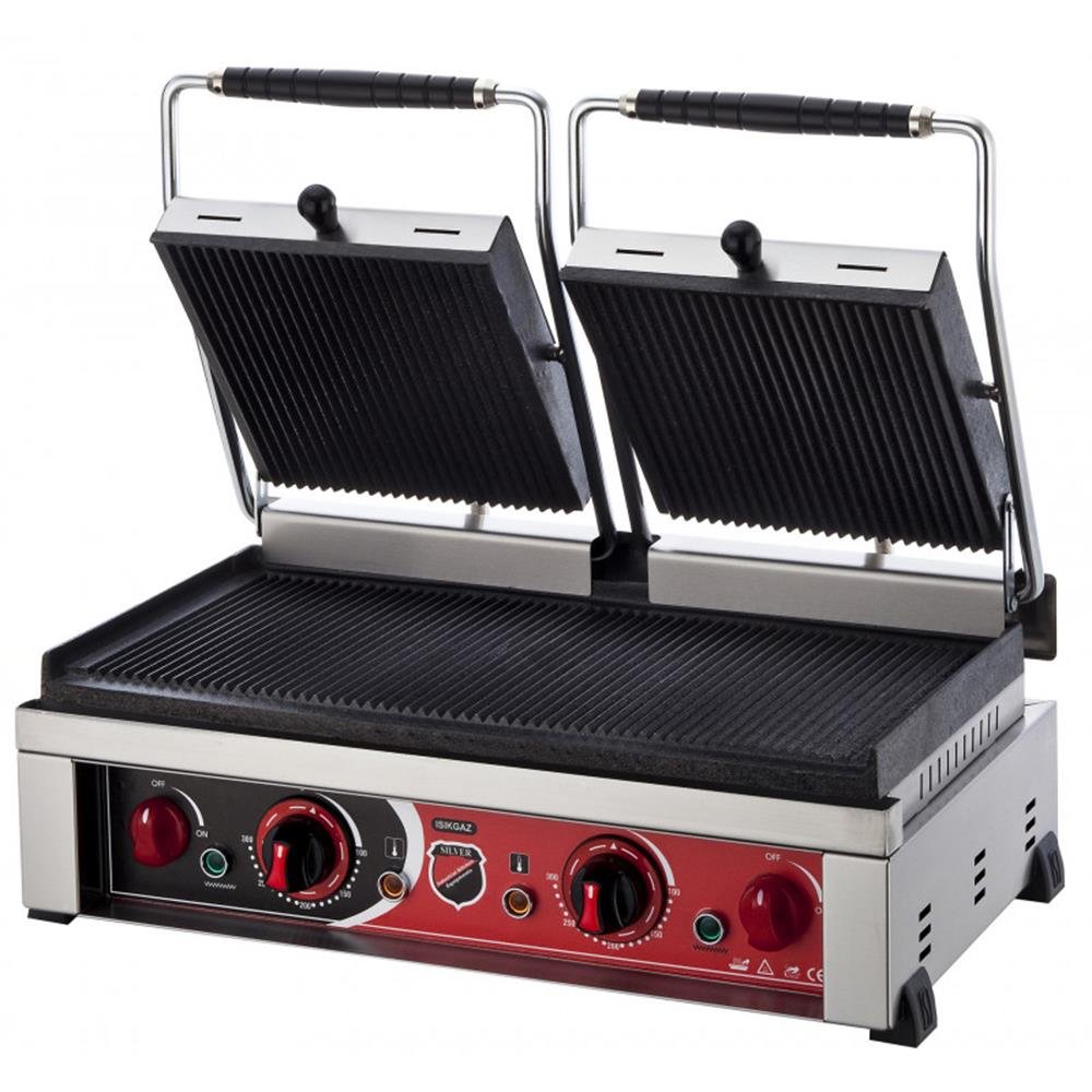 Işıkgaz Elektrikli Çift Kapaklı Hamburger Makinesi 20 Dilim 62x41x24cm