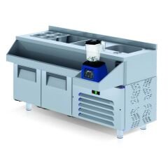 Iceinox Kokteyl Hazırlık Buzdolabı 2 Kapılı CCY 140 CR, 120x60x85