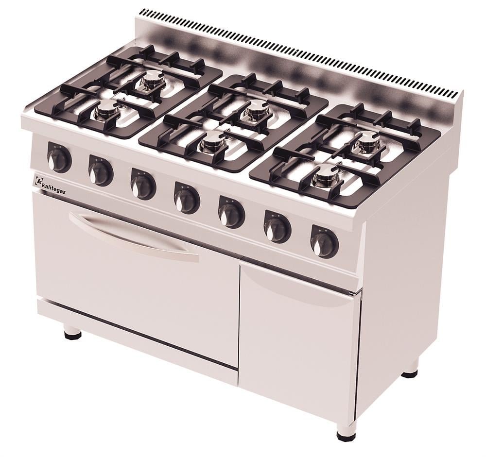 Kuzine Fırınlı Fanlı Elektrikli Ocak 1200 x 700 x 900 mm