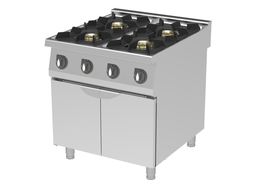 Kuzine Fırınlı  Fanlı Gazlı & Elektrikli Ocak 800 x 700 x 900 mm