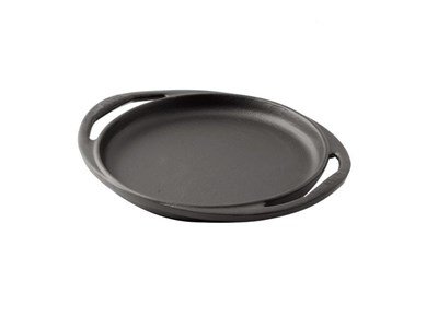 Lava Döküm  Yuvarlak Izgara Tava, Hibrit, Metal Kulplu. Siyah renk. Çap 30cm.