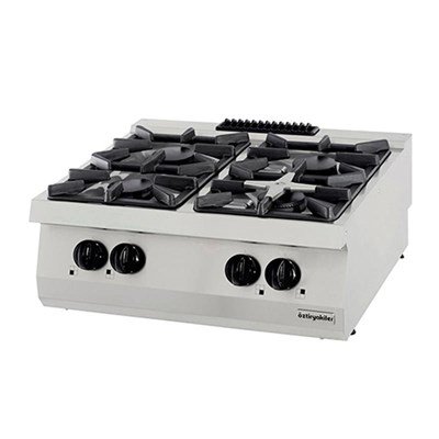 Öztiryakiler 700 SERİ SET ÜSTÜ DÖRTLÜ OCAK GAZLI 80*70*30 (L)-4×6 kW (7865.N1.80703.35L)