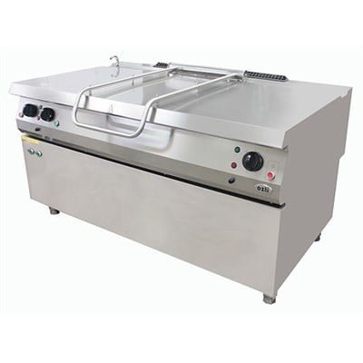 Öztiryakiler 900 SERİ DEVRİLİR TAVA GAZLI -ELEKTRİK KALDIRMA MOTORLU 205 LT. 160*90*85-ELEKTRONİK ATEŞLEMELİ (7867.N1.16908.14)