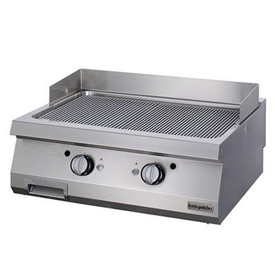 Öztiryakiler 700 SERİ SET ÜSTÜ GRİLL PLATE OLUKLU GAZLI 80*70*30-SERT KROM KAPLI (7864.N1.80703.13C)