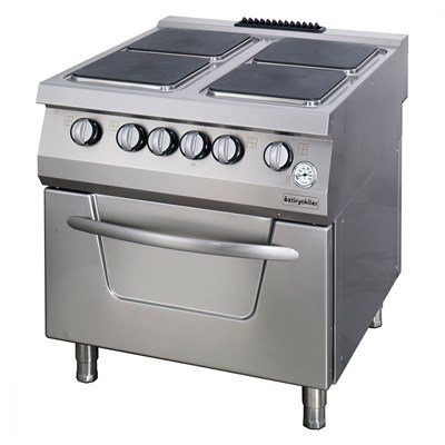Öztiryakiler 900 SERİ KUZİNE FIRINLI ELEKTRİKLİ 4 KARE PLATE 80*90*85 (7865.N1.80908.11)