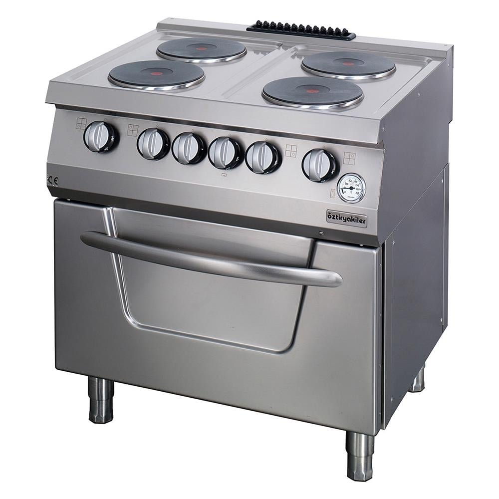 Öztiryakiler 700 SERİ KUZİNE FIRINLI ELEKTRİKLİ 4 YUV.BÜYÜK PLATE 80*70*85 (7865.N1.80708.02)