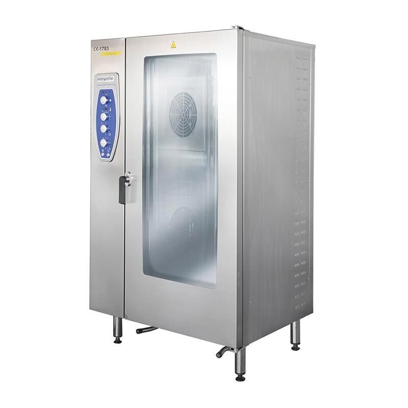 Öztiryakiler OKFE 202 Konveksiyonlu Kızaklı Kit Arabalı Fırın, 20 Adet GN 2/1 Tepsi Kapasiteli, Elektrikli, 7890.20G21.01TK