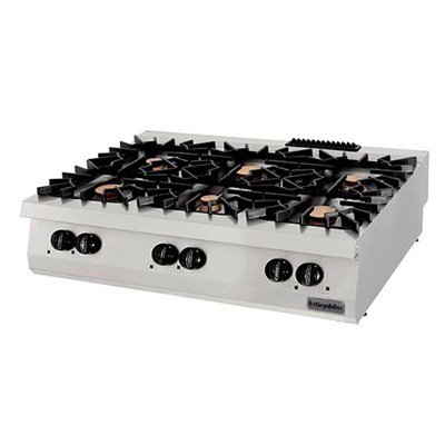 Öztiryakiler 900 SERİ SET ÜSTÜ ALTILI OCAK GAZLI 120*90*30 (3×6+3×10=48 kW) (7865.N1.12903.20)