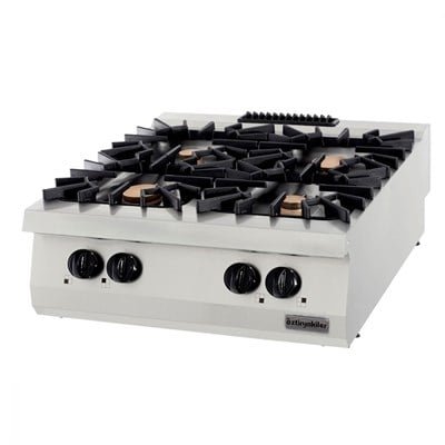 Öztiryakiler Set Üstü Dörtlü Ocak Gazlı 80*90*30 4×1040 Kw