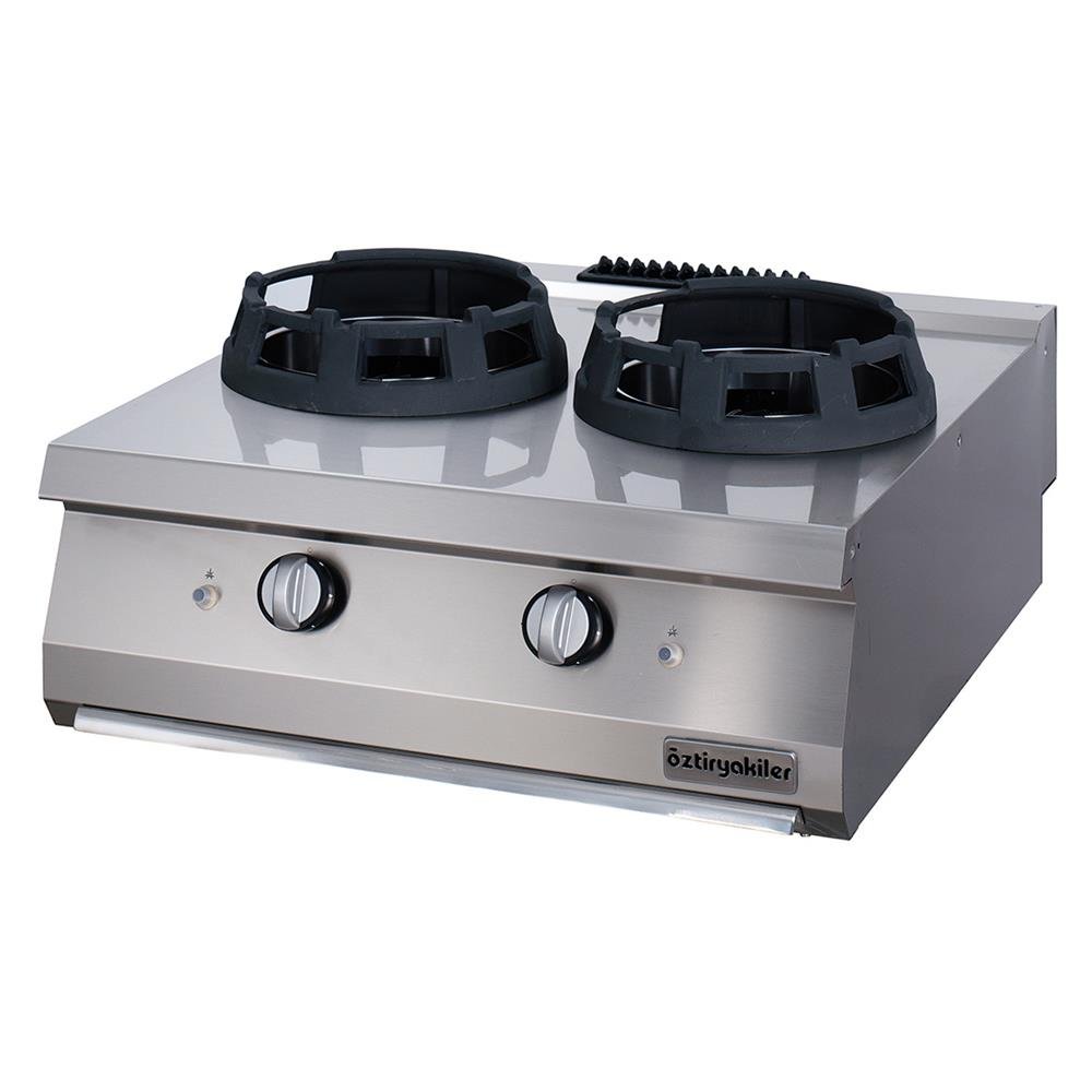 Öztiryakiler 700 SERİ SET ÜSTÜ WOK OCAK İKİLİ GAZLI 80*70*30-28 KW (7865.N1.80703.WK)