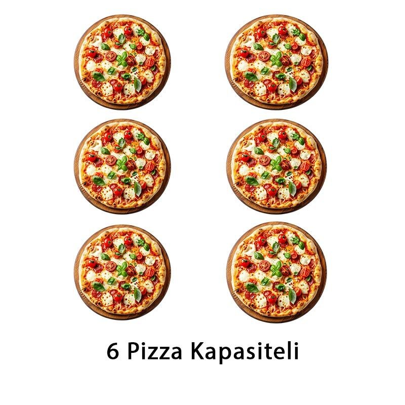 Öztiryakiler PIZZA FIRINI 6'LI ELEKTR. 380 V (8890.P9262.01) - Görsel 2