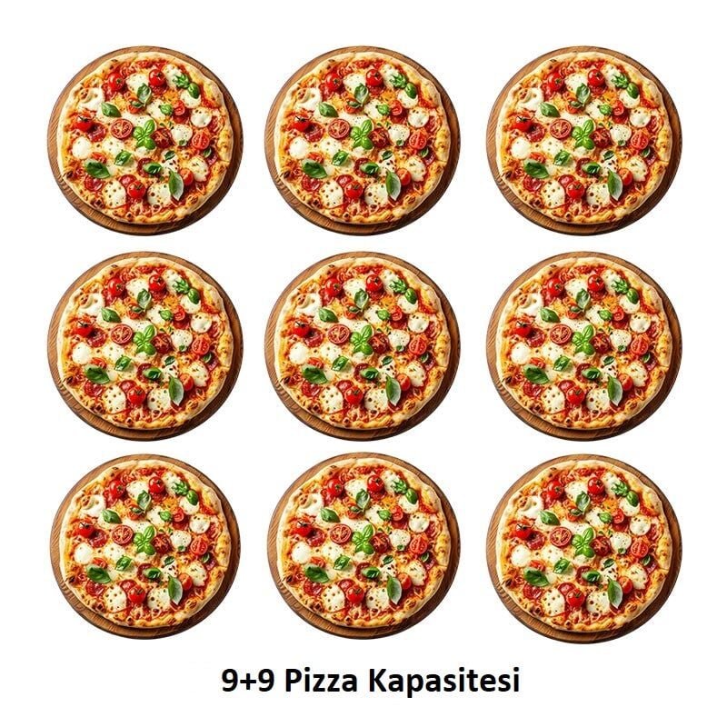 Öztiryakiler PIZZA FIRINI 9+9 ELEK 380 V (8890.P9292.02) - Görsel 2