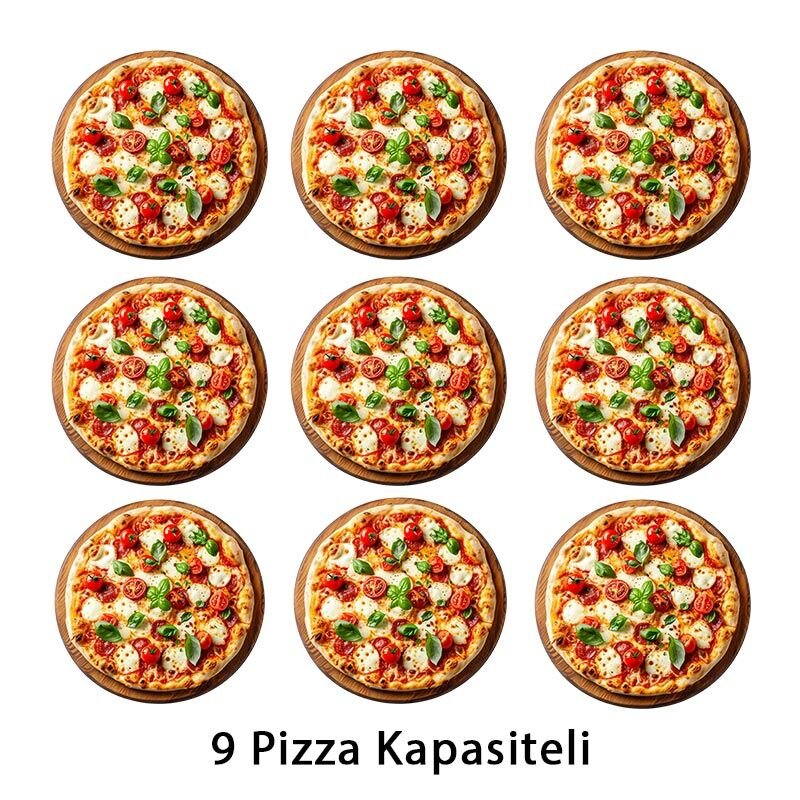 Öztiryakiler PIZZA FIRINI 9'LU ELEKTRIKLI 380 V (8890.P9292.01) - Görsel 2