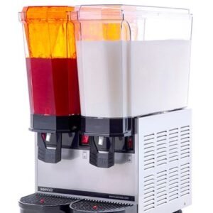 Samixir Klasik Twin Soğuk İçecek Dispenseri 20 ve 20 L Karıştırıcılı İnox