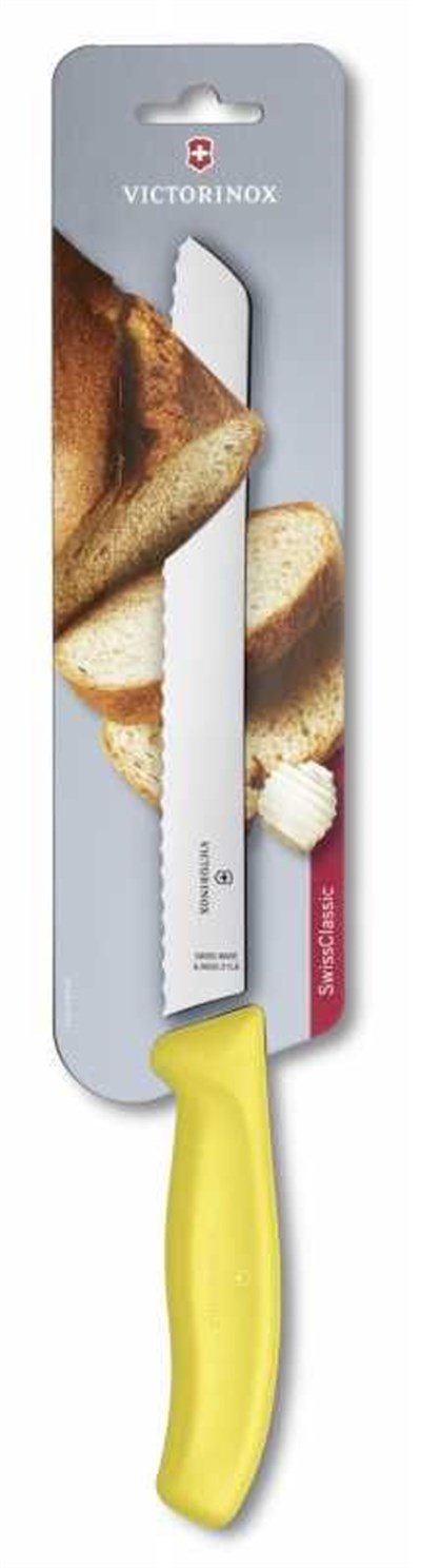 Victorinox Ekmek Bıçağı 21 cm Sarı Blister Vt 6 8636 21L8B
