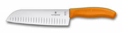 Victorinox Santoku Bıçak 17 cm FıbroxTuruncu Blister Vt 6 8526 17L9B