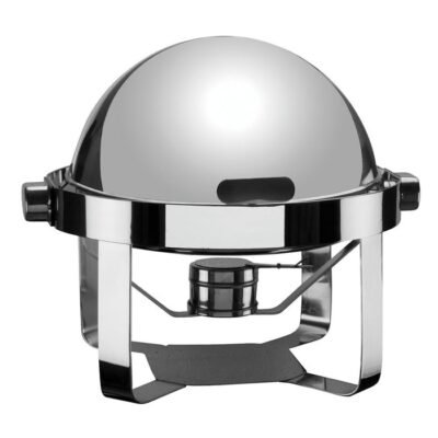Öztiryakiler CHAFING DISH KÜRESEL KAP.DÜZ AYAK MAT KIZAKLI, E.ISITICI YOK (045K.0526D.07)