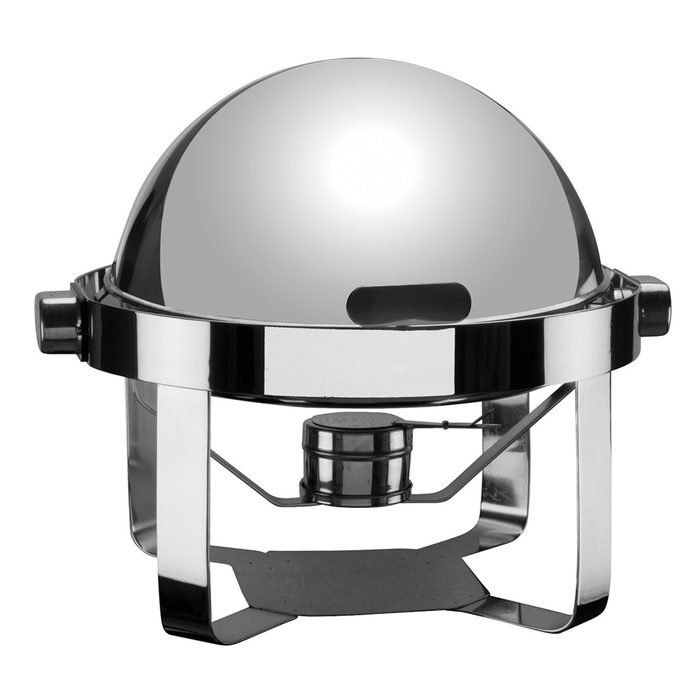 Öztiryakiler CHAFING DISH KÜRESEL KAP.DÜZ AYAK MAT KIZAKLI, E.ISITICI YOK (045K.0526D.07)
