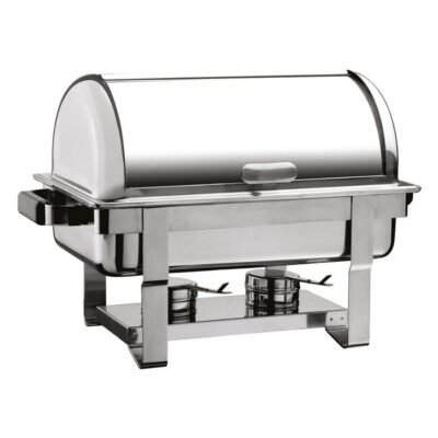 Öztiryakiler CHAFING DISH YEKPARE ROLLTOP KAP.WAS AYAK KIZAKLI, E.ISITICI YOK (045L.0303B.07)