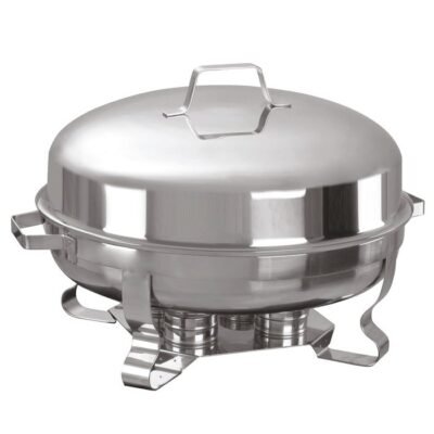 Öztiryakiler CHAFING DISH YUVARLAK 60 CM KAPAK WAS AYAK (045M.0307G.06)