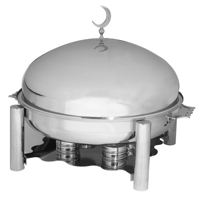 Öztiryakiler CHAFING DISH YUVARLAK 60 CM KAPAK ORTADOGU MODEL (045M.2429G.21)