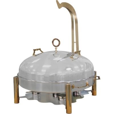 Öztiryakiler CHAFING DISH YUVARLAK 80 CM KAPAK ORTADOGU MODEL ASKILI (045M.2529I.21)