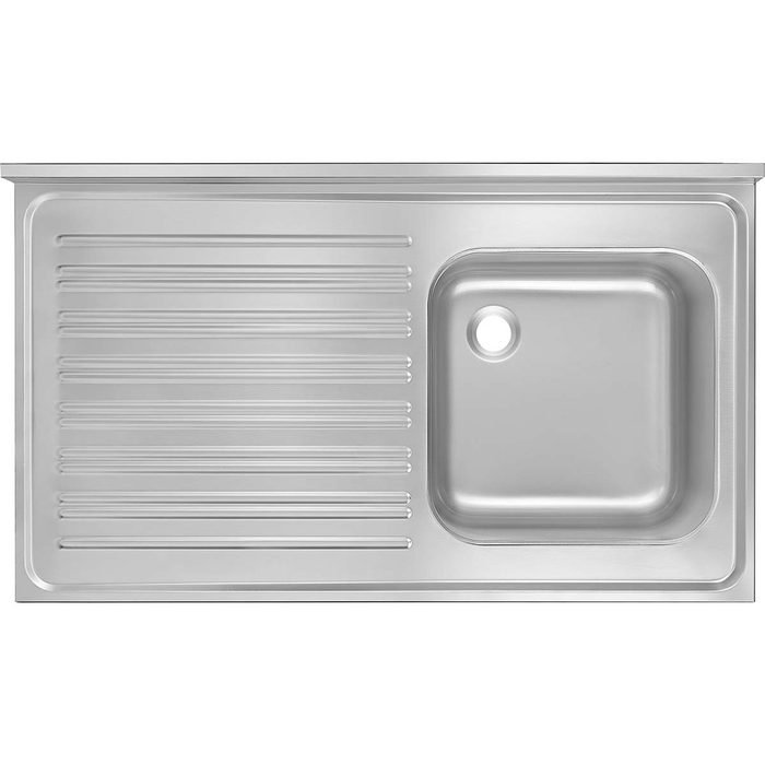 Öztiryakiler TABLALI EVYE 100*60 TEK GOZ SOL DAMLALIKLI 40*40*25 GOZ 1,00 MM (0754.106A0.11)