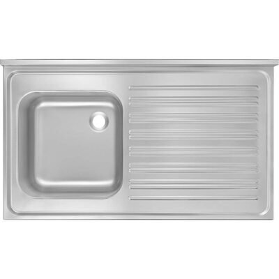 Öztiryakiler TABLALI EVYE 100*60 TEK GOZ SAG DAMLALIK 40*40*25 1,00 MM (0754.106A0.15)